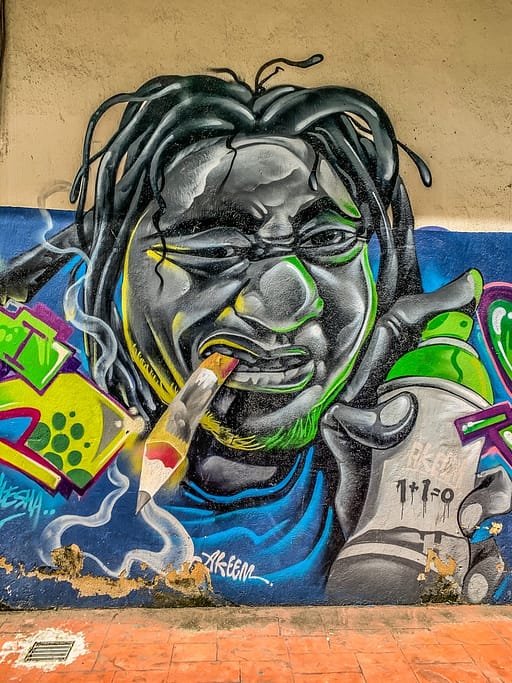 настенное граффити Малайзия